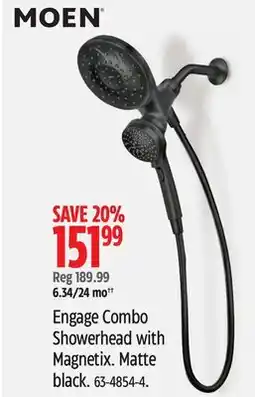 Canadian Tire MOEN Engage Combo Showerhead with Magnetix offer