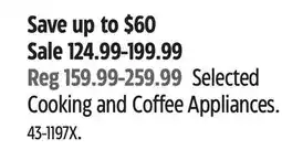 Canadian Tire Selected Breville Cooking and Coffee Appliances offer