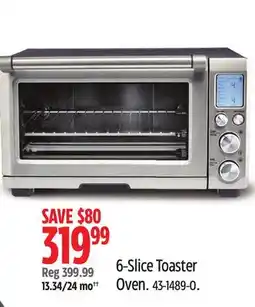 Canadian Tire Breville 6-Slice Toaster Oven offer