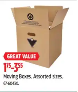 Canadian Tire Moving Boxes offer