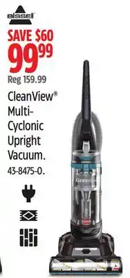 Canadian Tire Bissell CleanView Multi-Cyclonic Upright Vacuum offer