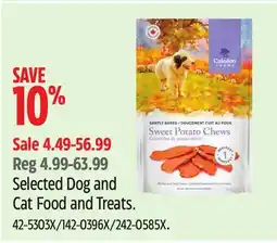 Canadian Tire Selected Dog and Cat Food and Treats offer
