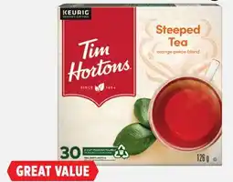 Canadian Tire Tim Hortons K-Cup Tea Pods offer
