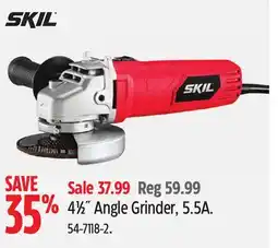 Canadian Tire SKIL 4½ Angle Grinder, 5.5A offer
