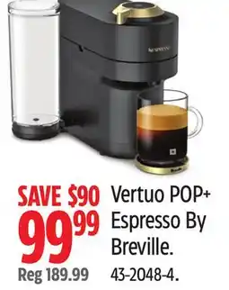 Canadian Tire Breville Vertuo POP+ Espresso By Breville offer