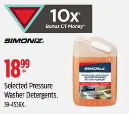 Canadian Tire Selected Simoniz Pressure Washer Detergents offer