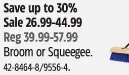 Canadian Tire Mastercraft Broom or Squeegee offer