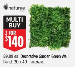 Canadian Tire Naturae Decorative Garden Green Wall Panel, 20 x 40˝ offer