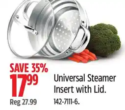 Canadian Tire Master Chef Universal Steamer Insert with Lid offer