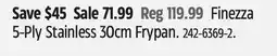 Canadian Tire Lagostina Finezza 5-Ply Stainless 30cm Frypan offer