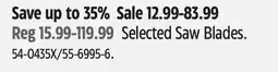 Canadian Tire Selected Saw Blades offer