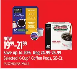 Canadian Tire Selected K-Cup Coffee Pods offer