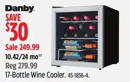 Canadian Tire Danby 17-Bottle Wine Cooler offer