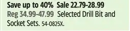 Canadian Tire Maximum Selected Drill Bit and Socket Sets offer