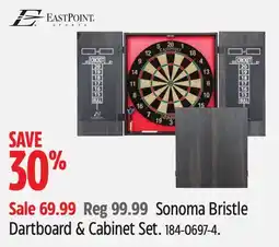 Canadian Tire Sonoma Bristle Dartboard & Cabinet Set offer