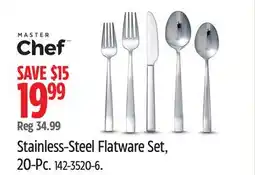 Canadian Tire Master Chef Stainless-Steel Flatware Set, 20-Pc offer