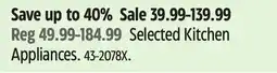 Canadian Tire Selected Kitchen Appliances offer