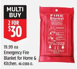 Canadian Tire Emergency Fire Blanket for Home & Kitchen offer