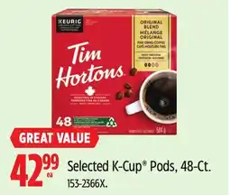 Canadian Tire Selected Keurig K-Cup Pods offer