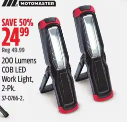 Canadian Tire Motomaster 200 Lumens COB LED Work Light offer