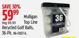 Canadian Tire Mulligan Top Line Recycled Golf Balls offer