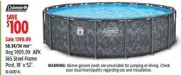 Canadian Tire 365 Steel-Frame Pool offer
