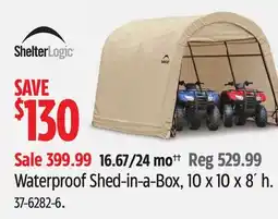 Canadian Tire ShelterLogic Waterproof Shed-in-a-Box offer