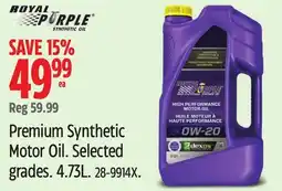 Canadian Tire Premium Synthetic Motor Oil offer