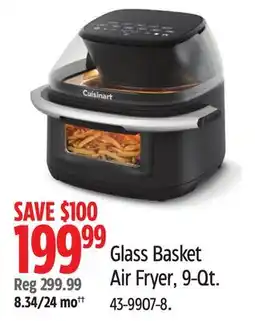 Canadian Tire Cuisinart Glass Basket Air Fryer, 9-Qt offer