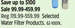 Canadian Tire Selected Rainfresh Water Filter Products offer