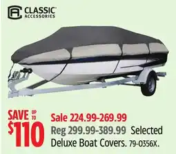 Canadian Tire Selected Deluxe Boat Covers offer