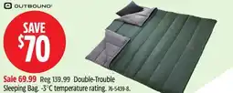 Canadian Tire OUTBOUND Double-Trouble Sleeping Bag offer