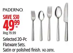 Canadian Tire Selected 20-Pc Flatware Sets offer