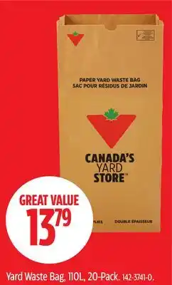 Canadian Tire Canadian Tire Yard Waste Bag offer