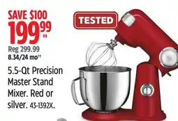 Canadian Tire Cuisinart 5.5-Qt Precision Master Stand Mixer offer