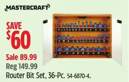 Canadian Tire Mastercraft Router Bit Set offer