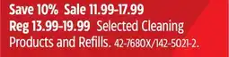Canadian Tire Selected Cleaning Products and Refills offer