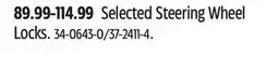 Canadian Tire Selected Steering Wheel Locks offer