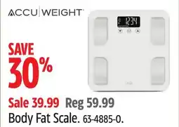 Canadian Tire Body Fat Scale offer