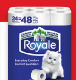 Walmart Royale 2-ply bathroom tissue 24 = 48 rolls offer