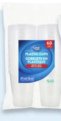 Walmart Great Value red or clear cups offer
