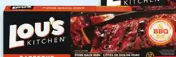 Walmart Lou's Kitchen fully cooked pork back ribs offer