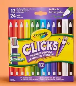Walmart Crayola Clicks mechanical coloured pencils offer