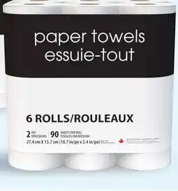 Walmart Black & White paper towel offer