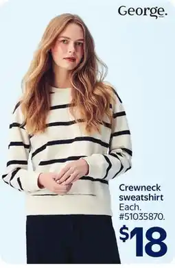Walmart Crewneck sweatshirt offer
