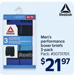 Walmart Men's performance boxer briefs 3-pack offer