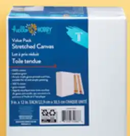 Walmart Hello Hobby stretched canvases offer