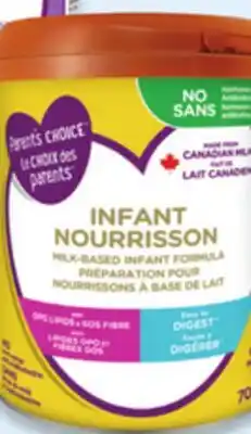 Walmart Parents Choice Infant Formula offer
