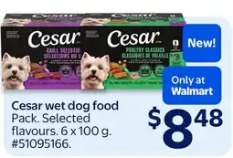 Walmart Cesar wet dog food offer
