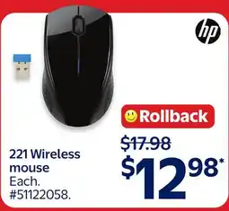 Walmart 221 Wireless mouse offer